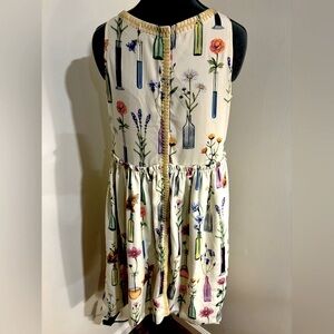 Anthropologie Pankaj&Nidhi Flower dropwaist dress